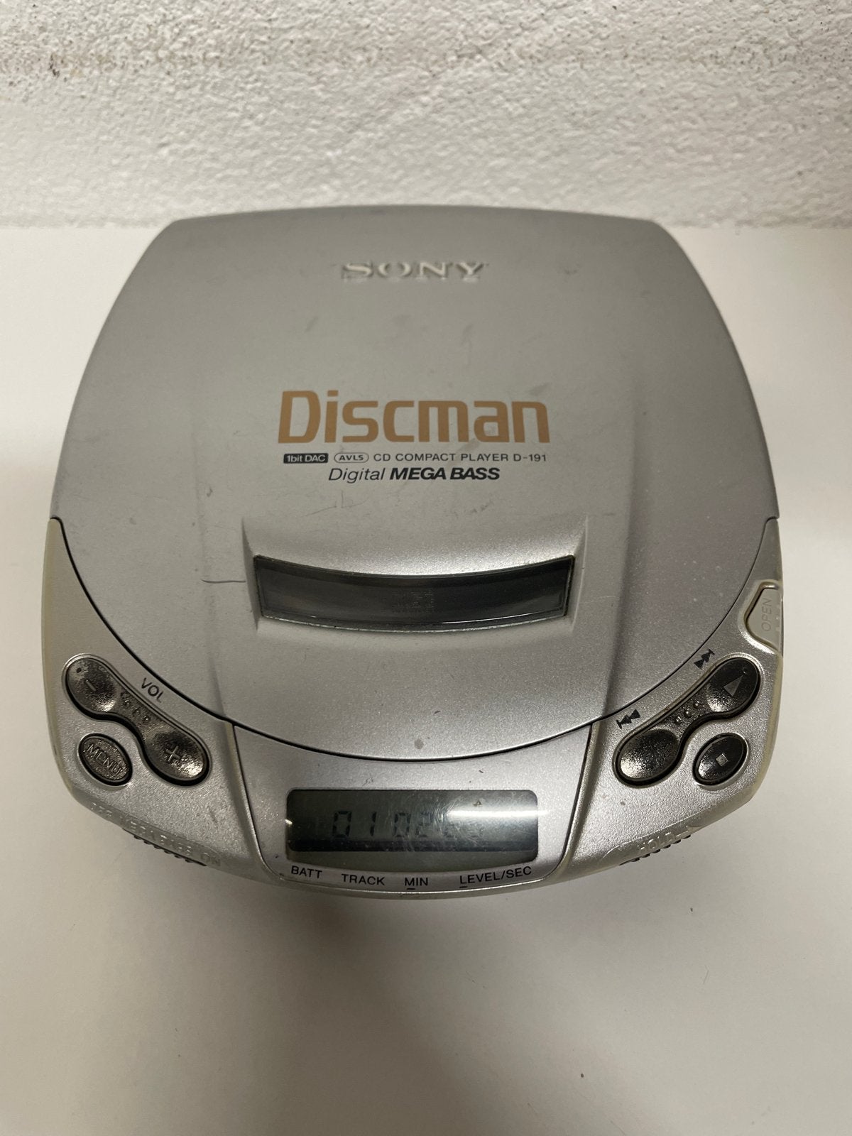 Sony Discman D-191 CD-speler met Digital Mega Bass, Audio, Tv en Foto, Ophalen of Verzenden, Discman