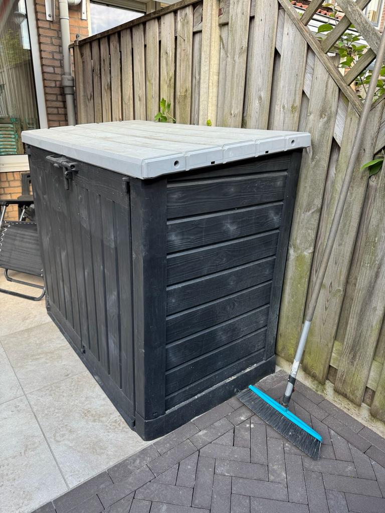 Grote Keter Opbergbox - Zwart/Grijs, Ophalen, Gebruikt, Kunststof, Overige typen