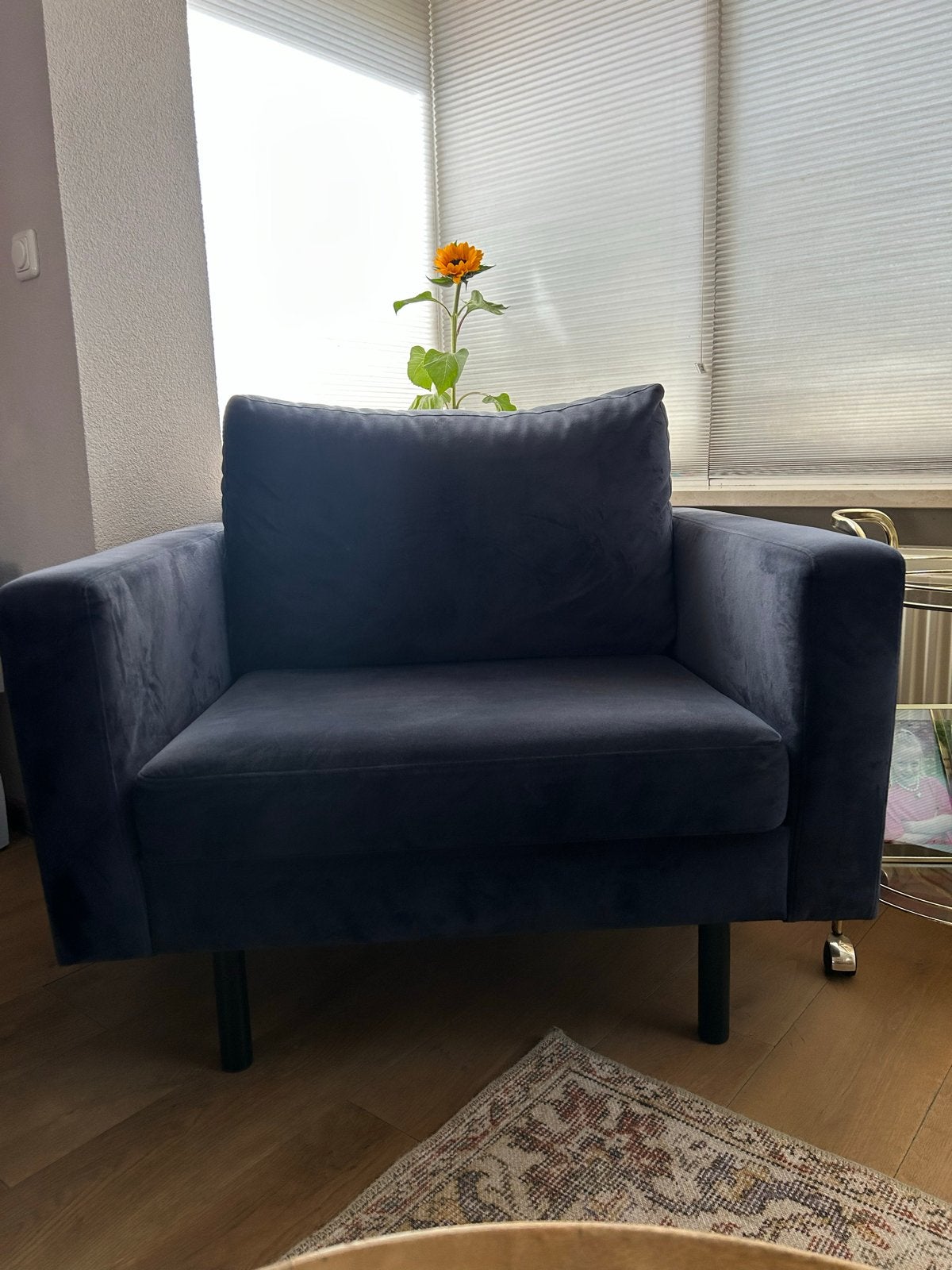 Fauteuil, Ophalen of Verzenden, Zo goed als nieuw, Overige materialen, 75 tot 100 cm