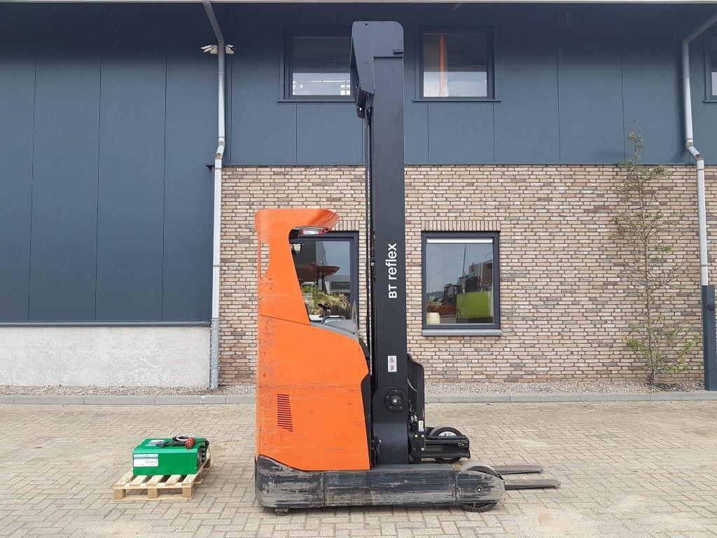 BT RRE180H Toyota 1.8 ton Triplex Freelift Sideshift Elektra, Reachtruck, Ophalen of Verzenden, 1000 tot 2000 kg, BT
