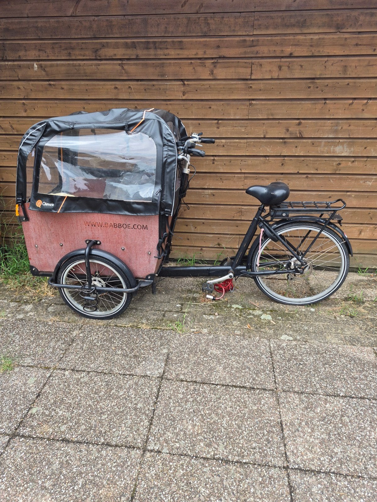 bakfiets baboe, 4 kinderen of meer, Gebruikt, Huif, Trommelrem