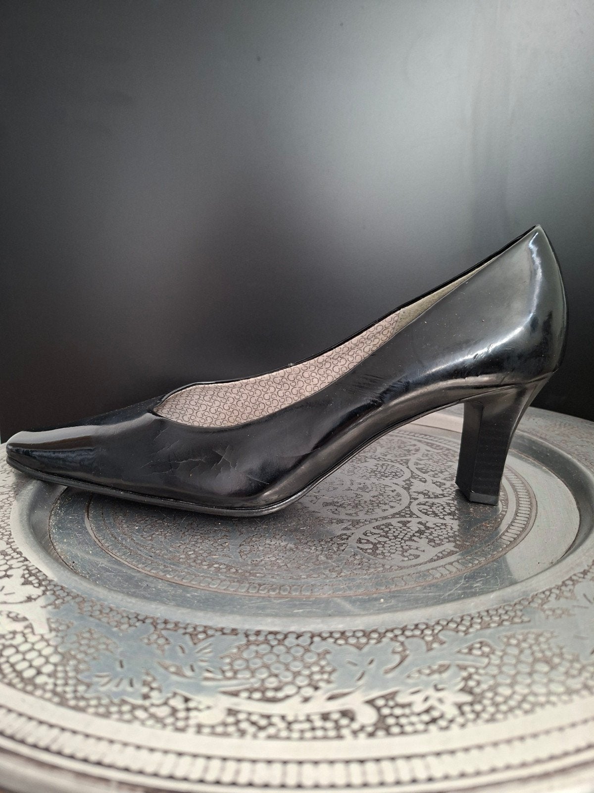 Gabor Zwarte Lakleren Pumps - Maat 40, Pumps, Zwart, Gabor, Ophalen of Verzenden