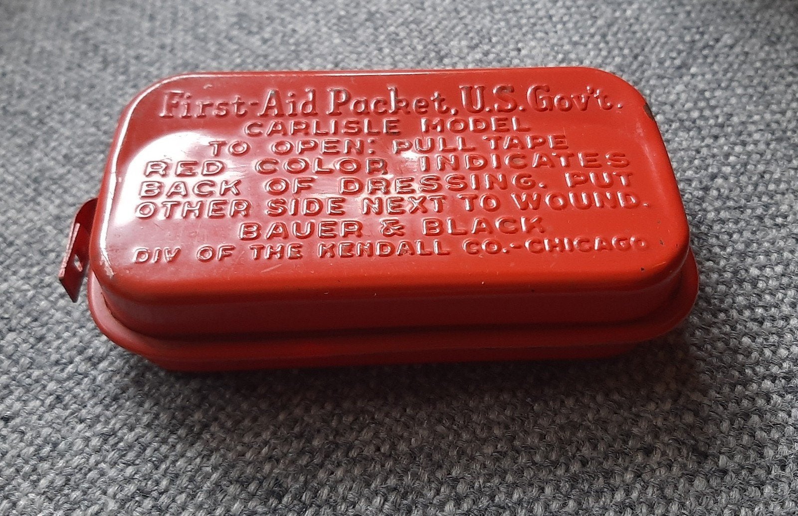 WO2 USGov First Aid Packet Carlisle model rood ongeopend, Verzenden, Amerika
