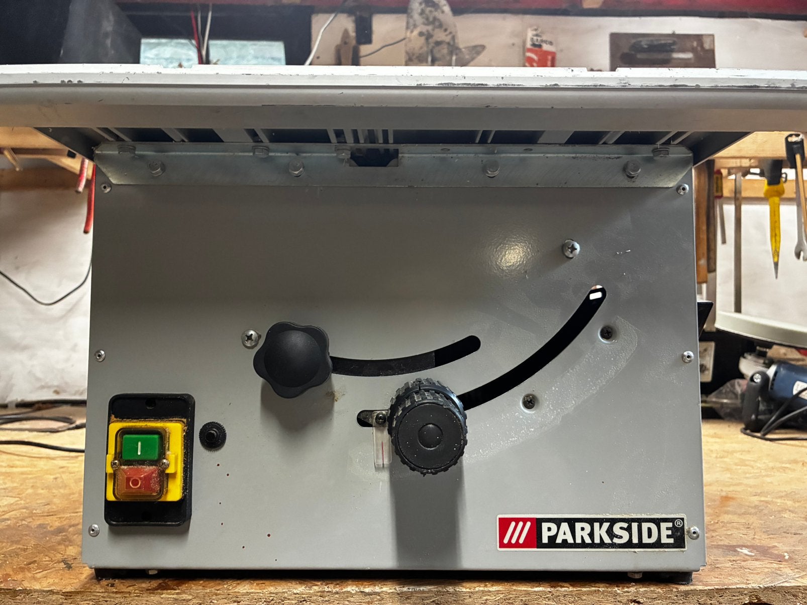 Parkside zaagmachine, Ophalen, Zo goed als nieuw, Minder dan 600 watt, 30 tot 70 mm