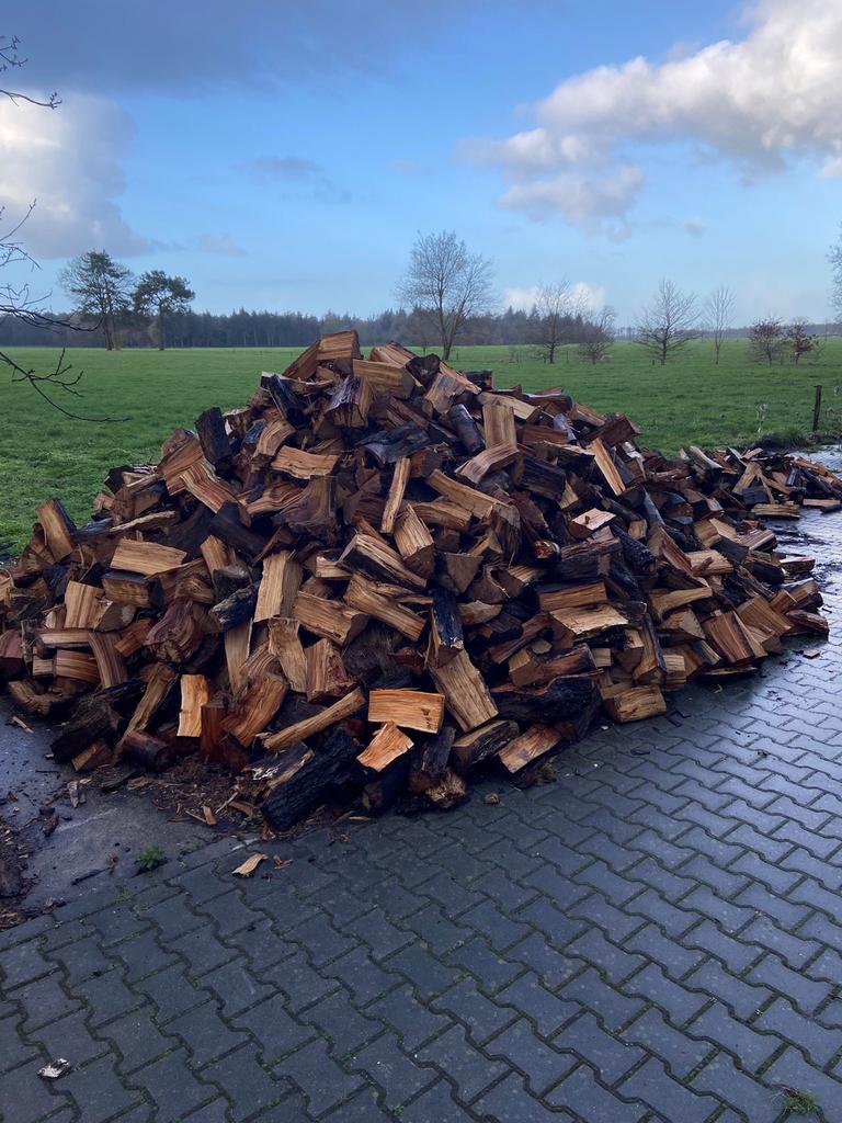 Brandhout gemengd: Eik, Els en Wilg - Gekloofd, 6 m³ of meer, Ophalen, Eikenhout, Blokken