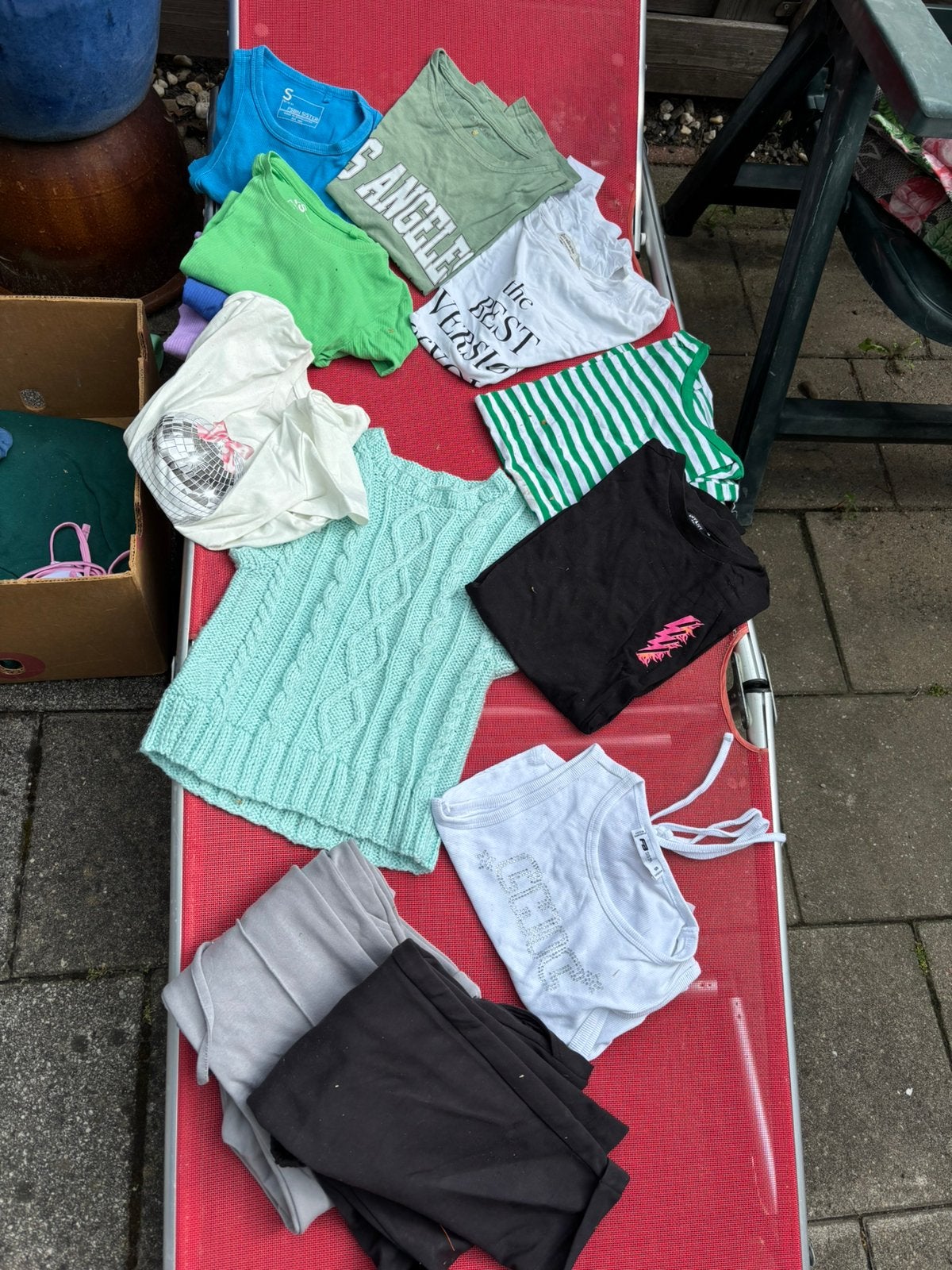 Doos vol kleding meeste maat xs/ s, Ophalen, Zo goed als nieuw, Maat 34 (XS) of kleiner