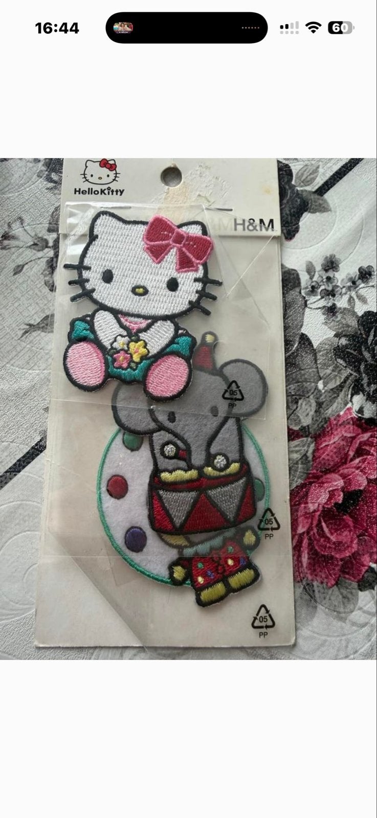 Hello Kitty en olifant strijkapplicaties H&M, Ophalen of Verzenden, Nieuw, Overige applicaties