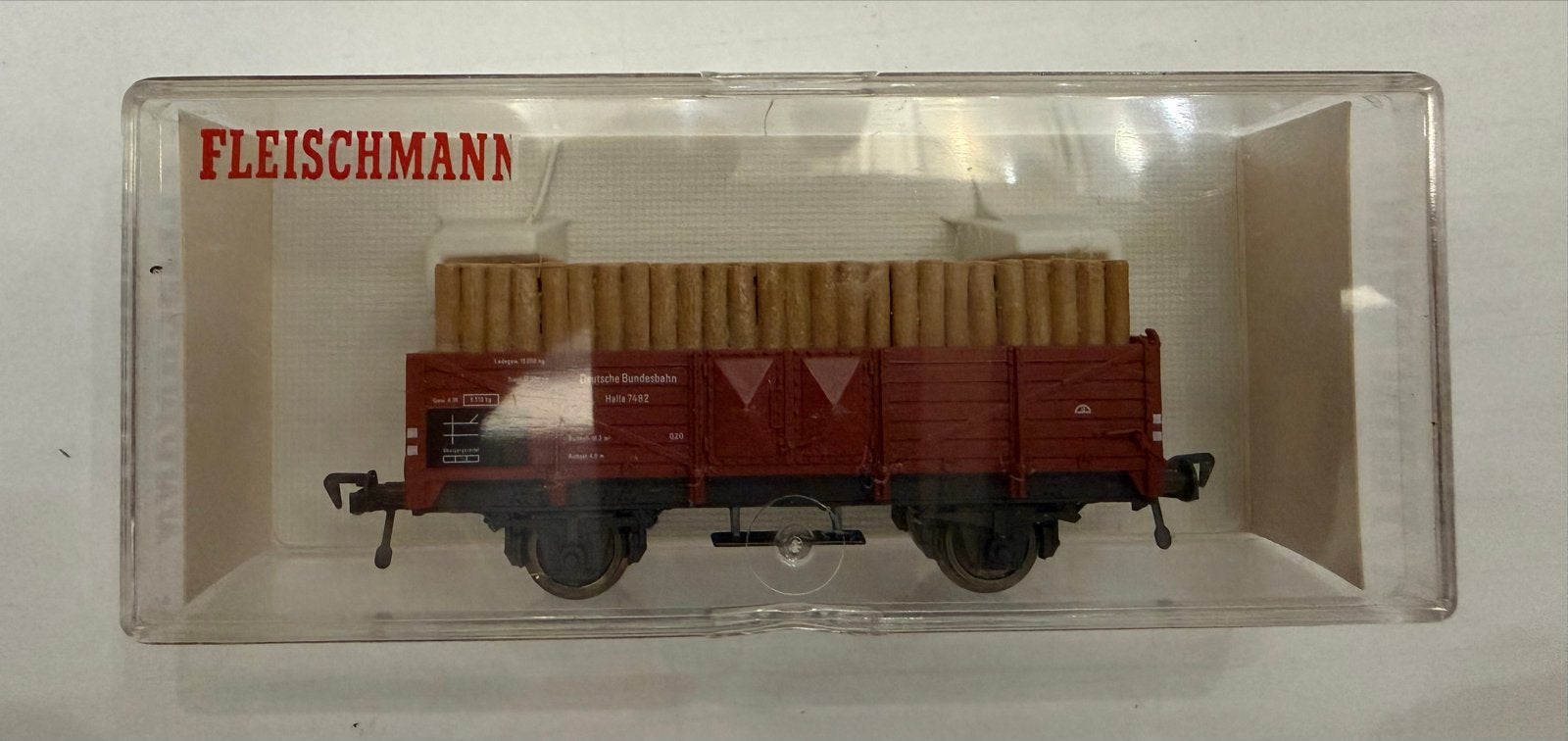 Fleischmann 5203 Houtwagon - Zo goed als nieuw, Gelijkstroom, Fleischmann, Wagon, Ophalen of Verzenden