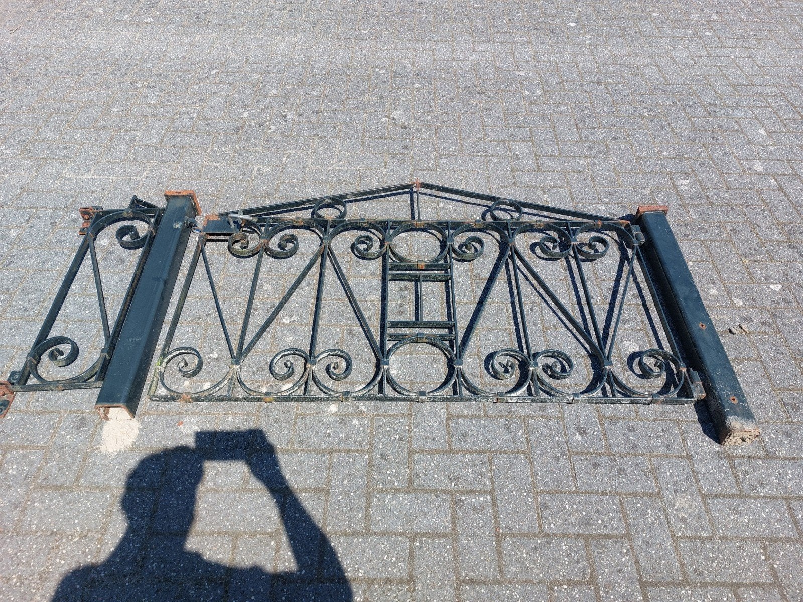Decoratief sierhekwerk sier smederij, Tuin en Terras, Tuinhekken en Hekwerk, Ophalen, Gebruikt, IJzer, Sierhekwerk