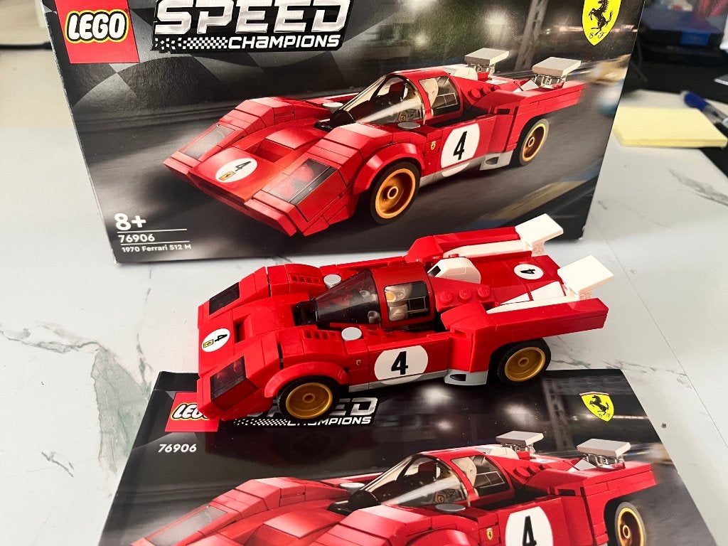 Lego 76906 - 1970 Ferrari 512 M, Lego, Zo goed als nieuw, Compleet, Complete set
