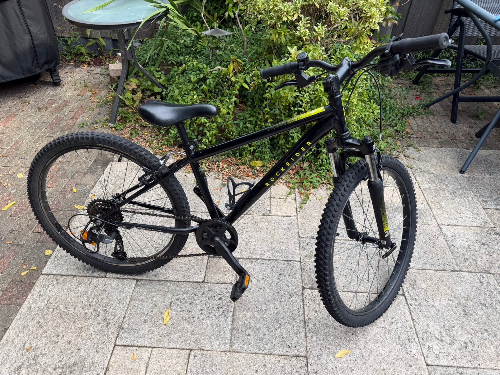 Rockrider Kinderfiets 24" Klaar voor nieuwe avonturen, Hardtail, Velgrem, Zo goed als nieuw, Ophalen