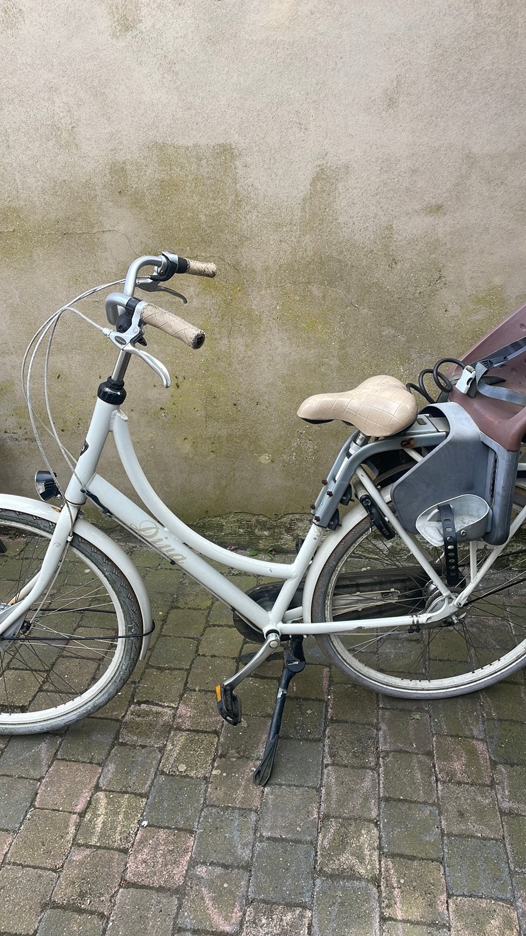Batavus Dina Damesfiets - Wit, 7 versnellingen, Gebruikt, 47 tot 50 cm, Versnellingen, Batavus