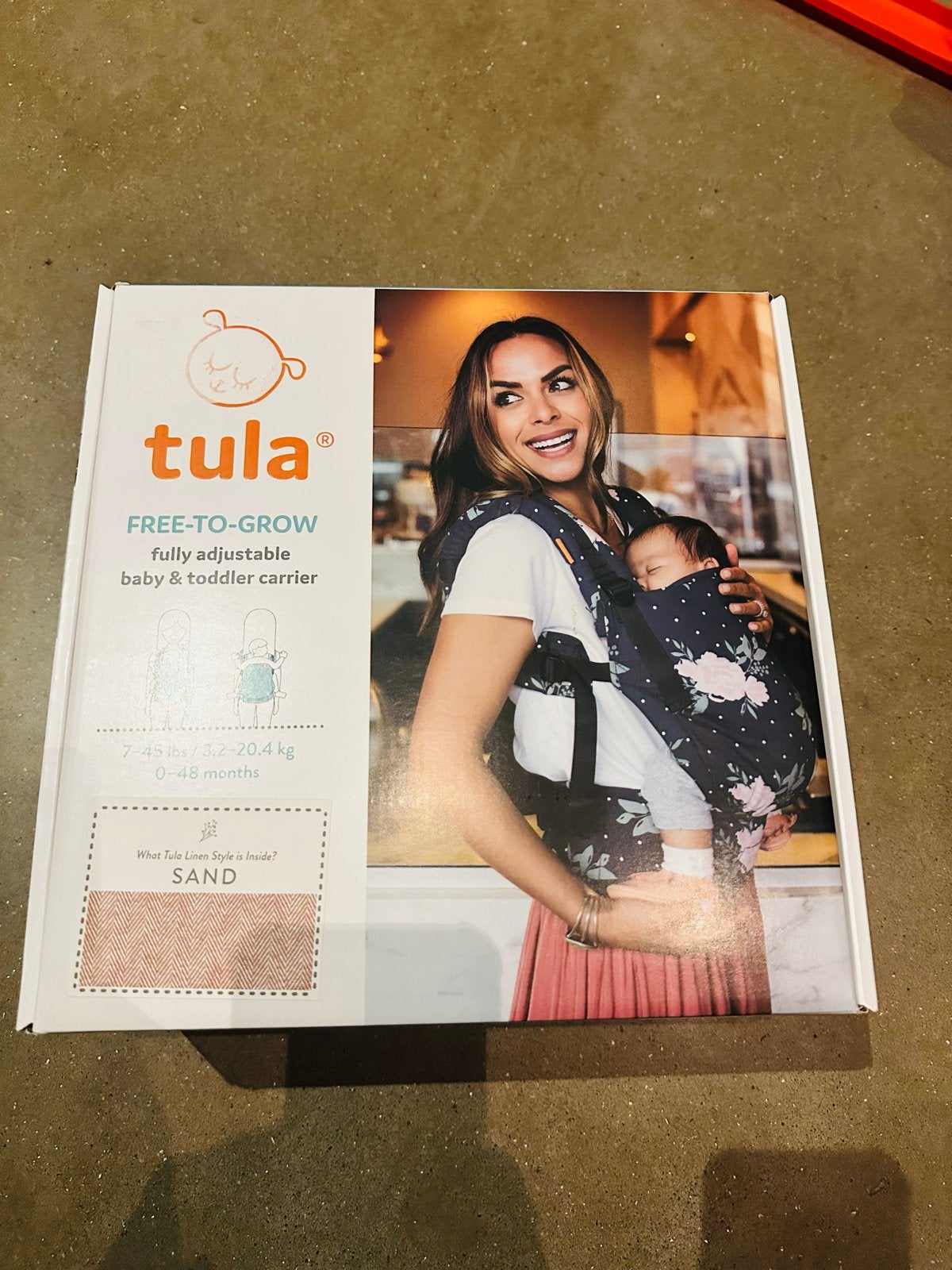 Tula Free-to-Grow Draagzak Sand - ZGAN, Overige merken, Buik of Rug, Ophalen of Verzenden, Zo goed als nieuw