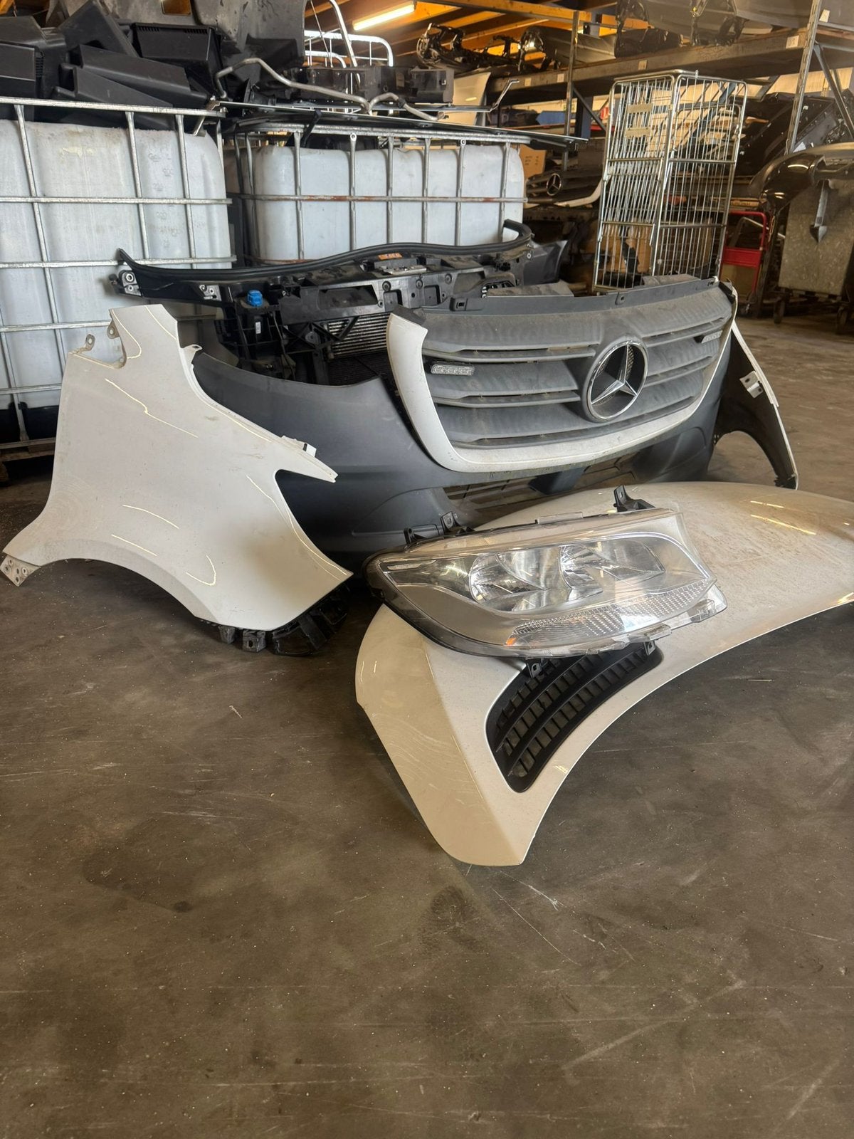 Mercedes benz sprinter w907 origineel voorkop front wit, Gebruikt, Mb, Mercedes-Benz, Ophalen of Verzenden