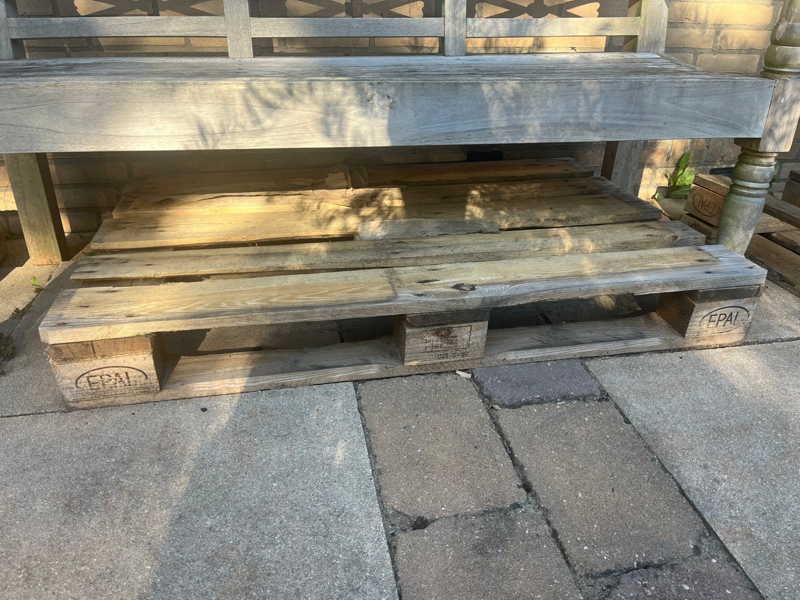 Gratis pallets, Ophalen of Verzenden, Zo goed als nieuw, Pallet, Minder dan 200 cm