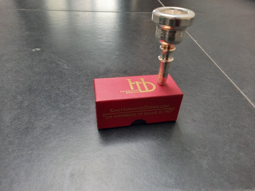 Hammond trombone mondstuk, kleine boring, Muziek en Instrumenten, Ophalen of Verzenden, Zo goed als nieuw, Tenor, Met koffer