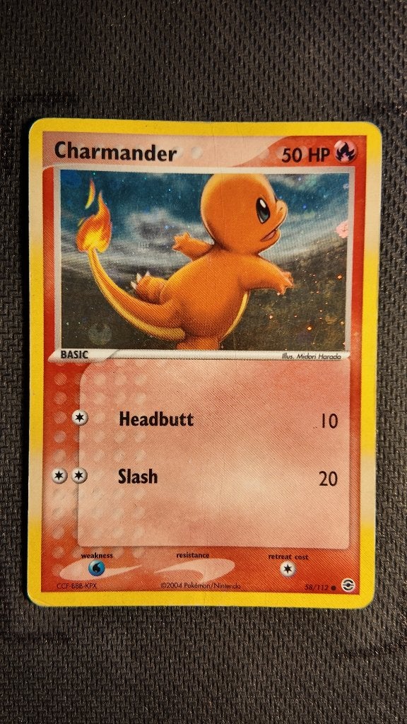Charmander 58 FireRed & LeafGreen | Pokemon kaart, Ophalen, Losse kaart, Foil
