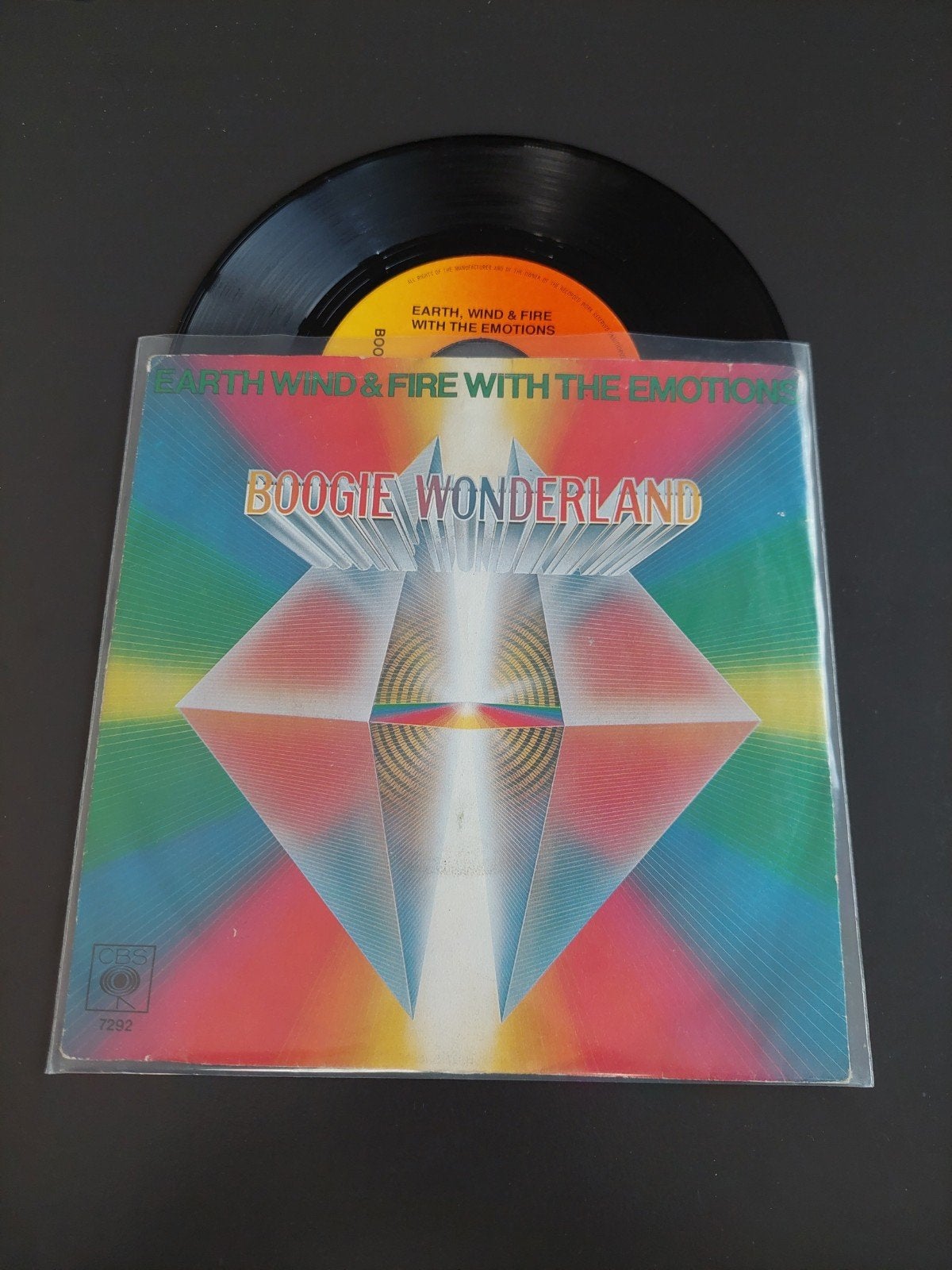 Earth wind & fire boogie wonderland, Ophalen of Verzenden, Gebruikt, 7 inch