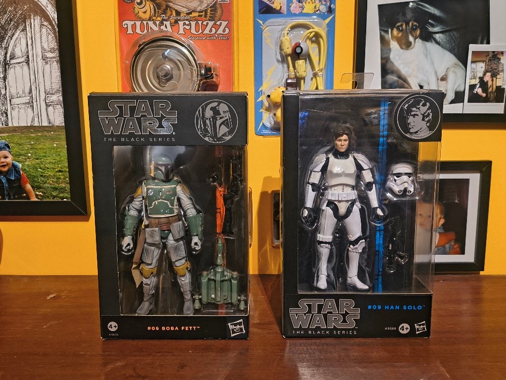 Star Wars Black Series Boba Fett en Han Solo (ep 4), Verzamelen, Star Wars, Ophalen of Verzenden, Zo goed als nieuw, Actiefiguurtje