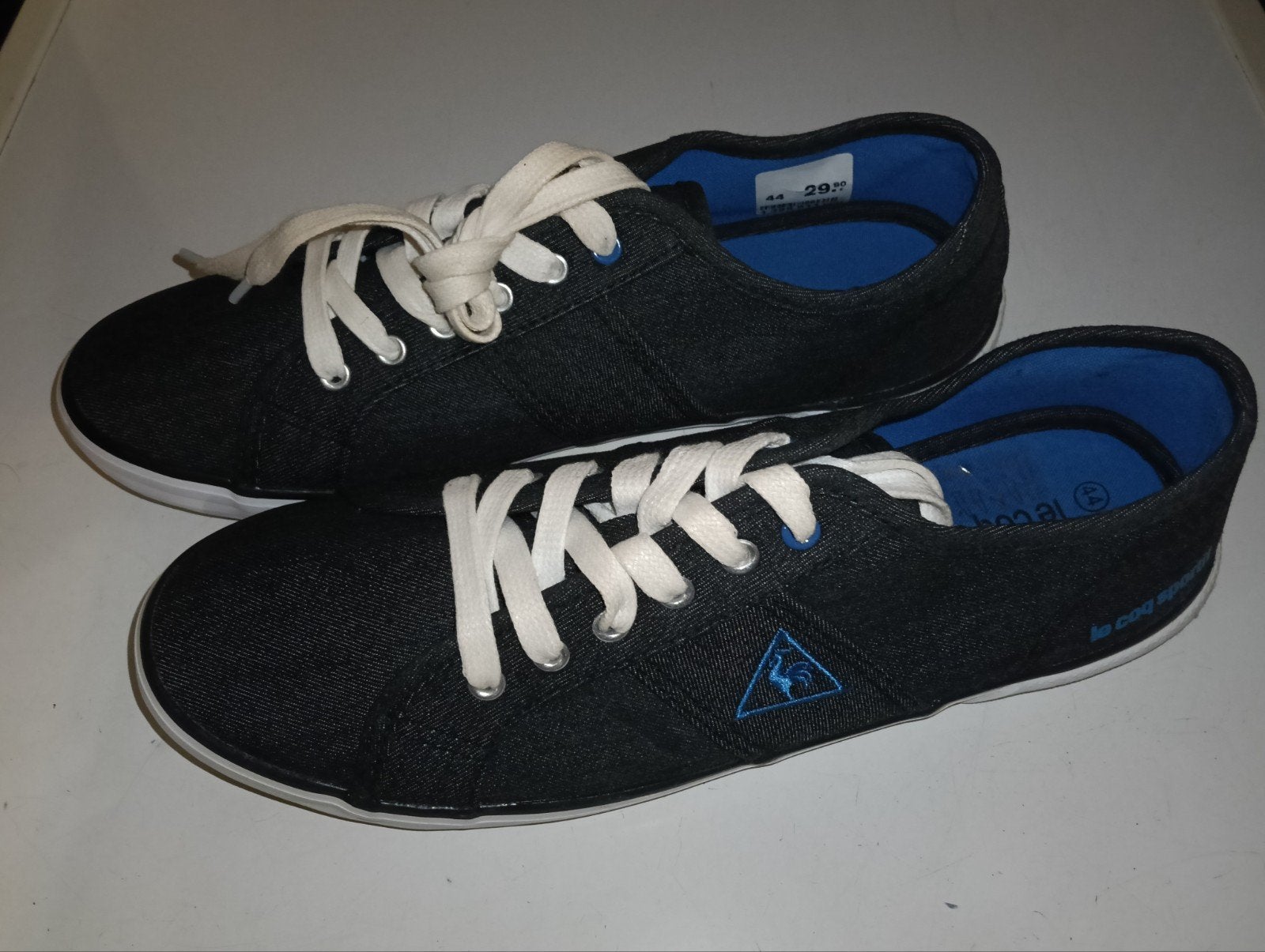 Le Coq Sportif 44 Zwart/blauw, Ophalen of Verzenden, Zo goed als nieuw, Blauw