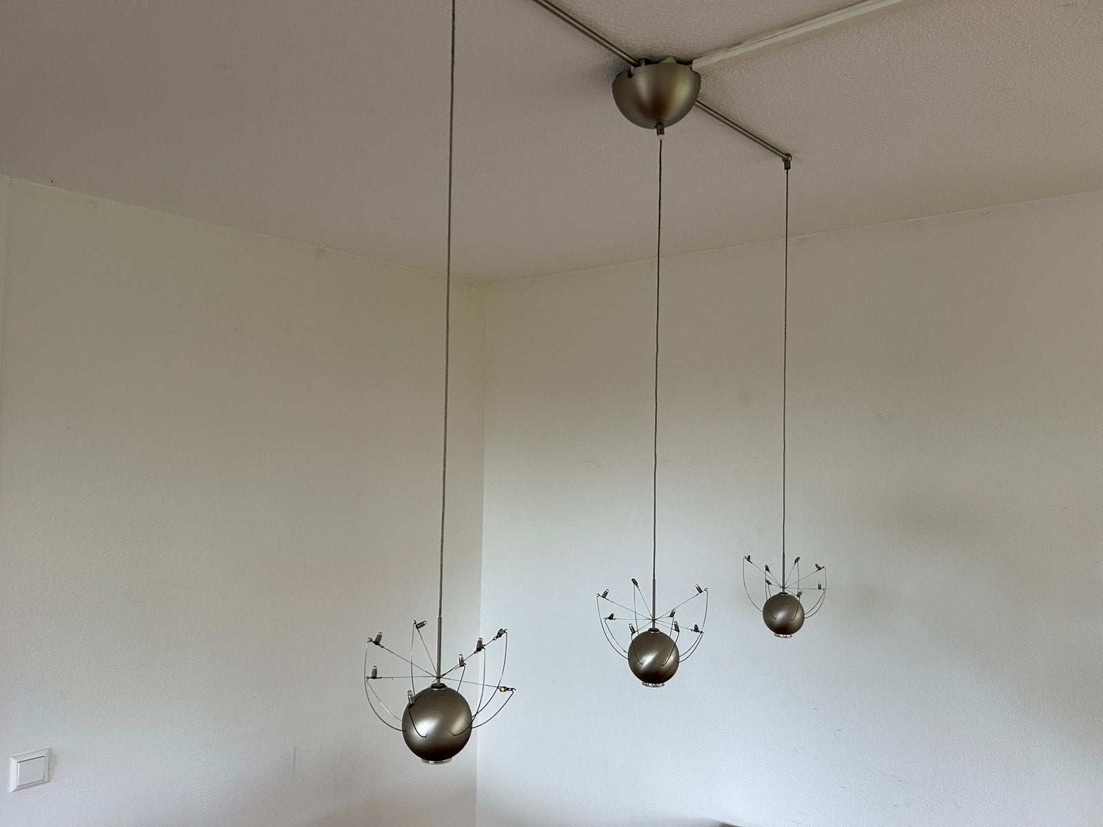 Quasar Holland Orkje 3 Hanglamp - Jan Pauwels Design, Ophalen of Verzenden, Gebruikt, Metaal, Overige fittingen