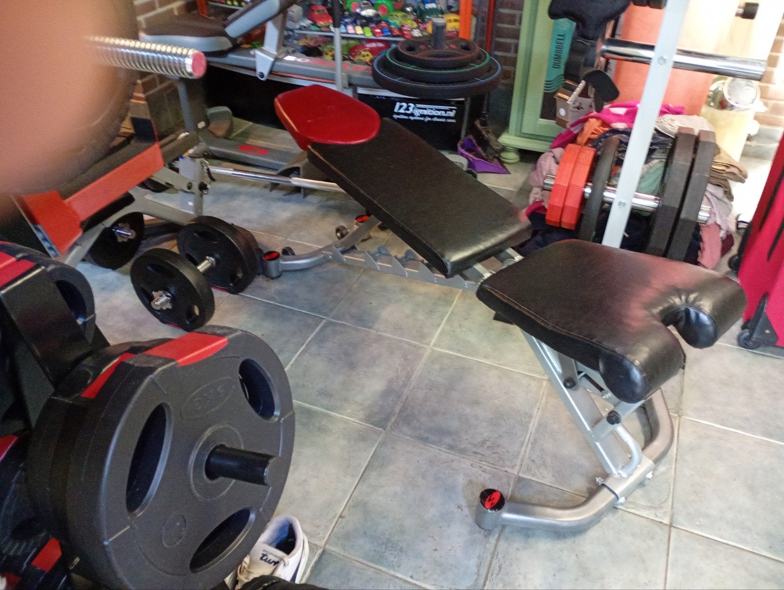 Bankje verstelbaar BowFlex, Ophalen, Zo goed als nieuw, Fitnessbank