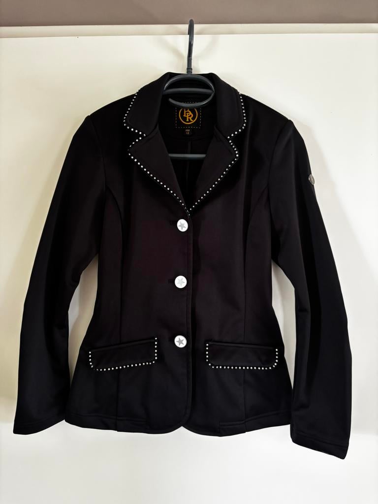 Wedstrijdjasje BR New York Kids Softshell Zwart 152, Ophalen of Verzenden, Zo goed als nieuw, Dressuur, Bovenkleding