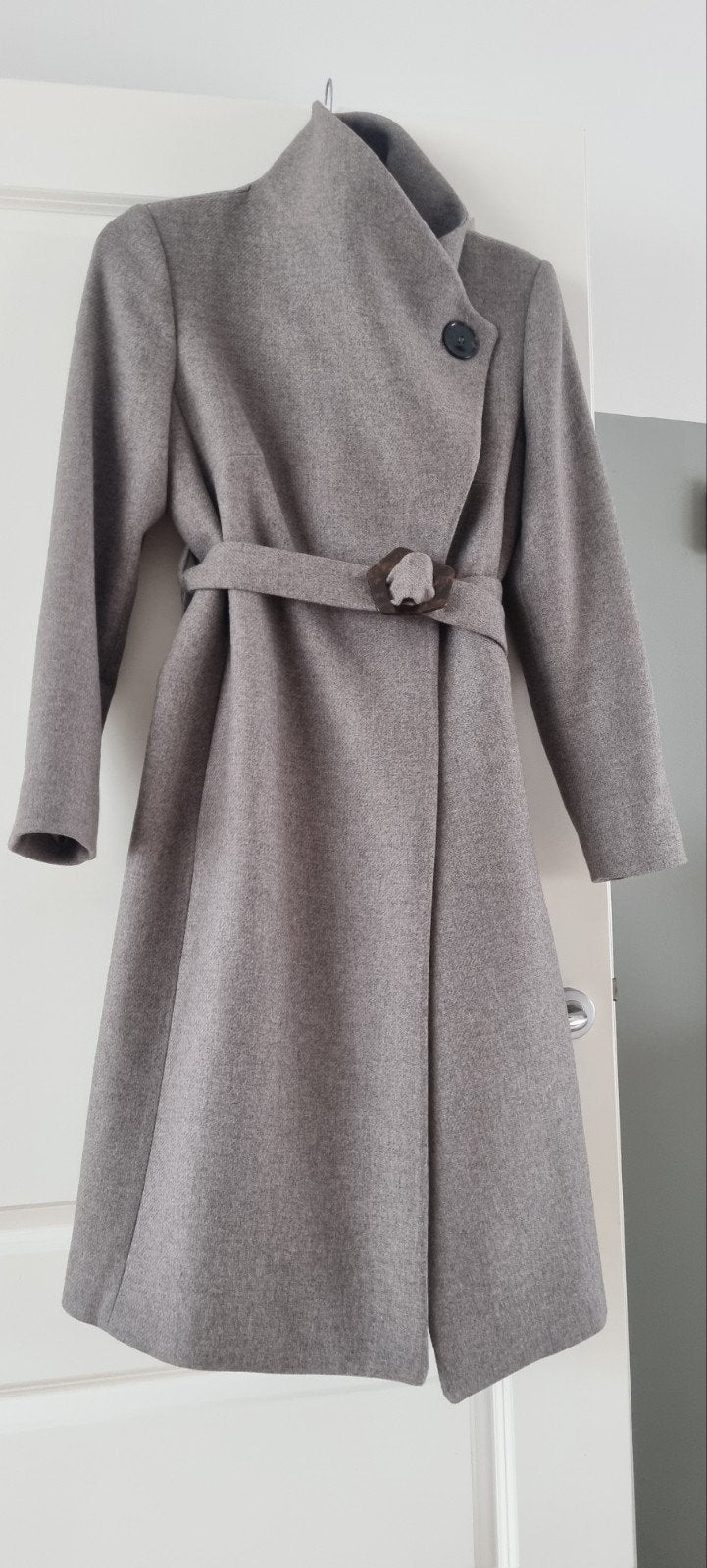 Damesmantel Mango - mt L - New, Kleding | Dames, Mango, Beige, Maat 42/44 (L), Nieuw