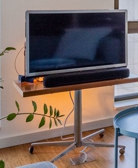Vintage pallisander fineer tv meubel, Ophalen, Gebruikt, 25 tot 50 cm, Minder dan 100 cm