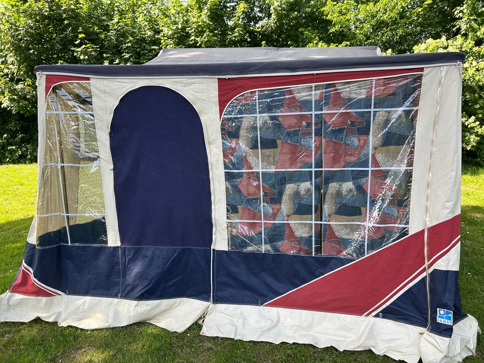 Jamet Jametic vouwwagen - snel op te zetten, 6 slaapplaatsen, Caravans en Kamperen, Vouwwagens, Ophalen, Blauw, Aanwezig, Jamet