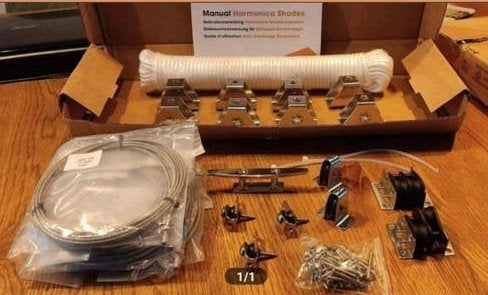 harmonicadoek bevestigings set rvs 5x3.7m, Ophalen, Nieuw