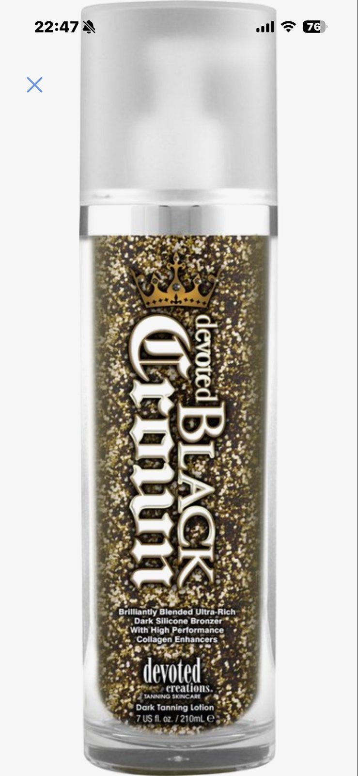 Devoted Creations Crown Black Zonnebank Crème 210ml, Ophalen, Nieuw, Overige modellen