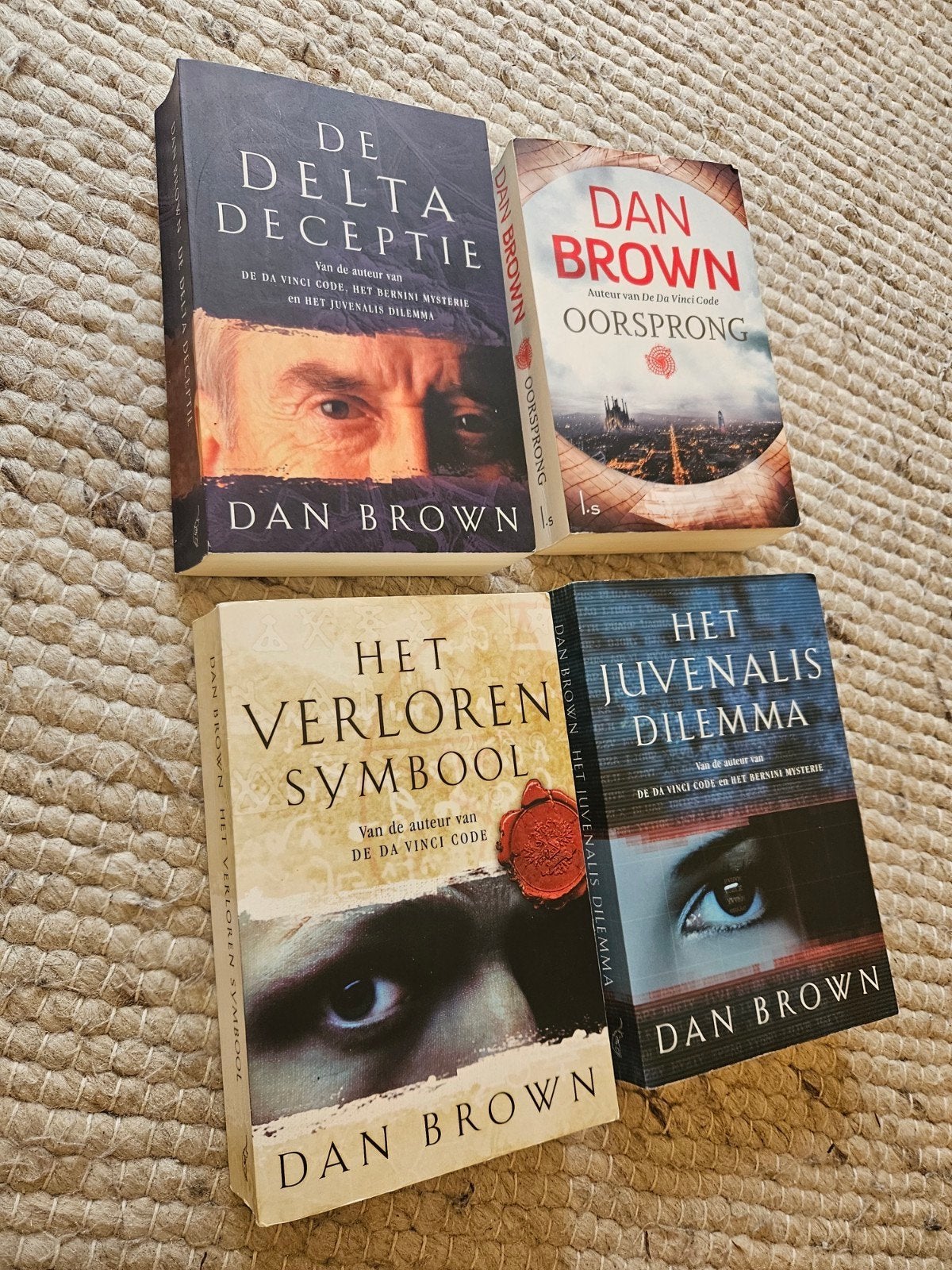 Dan Brown Boeken: De Delta Deceptie, Oorsprong, e.a., Boeken, Ophalen of Verzenden, Gelezen, Dan Brown, Nederland