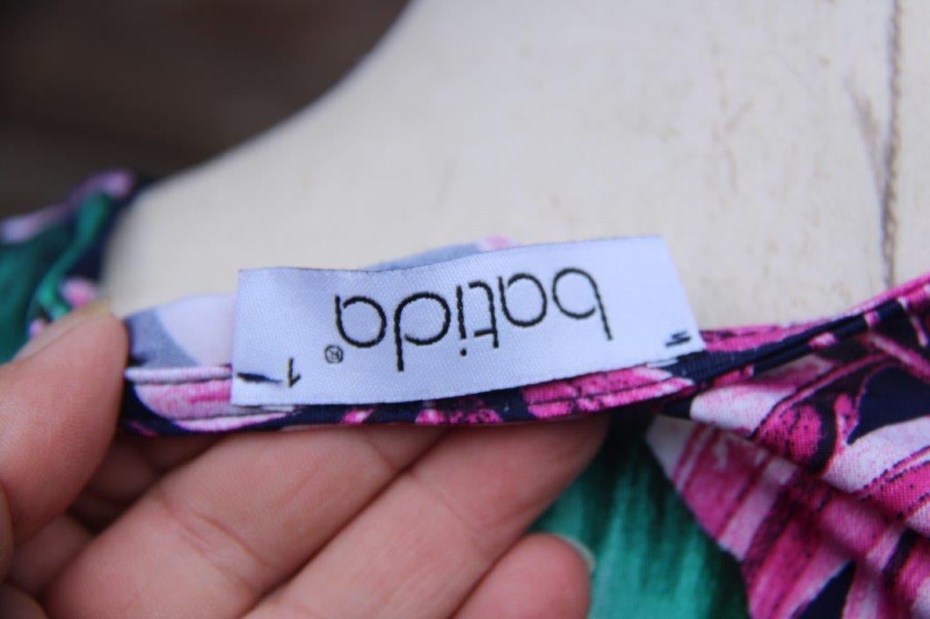 Blouson blauw/ groen/ roze Batida t1 (36) Vaste prijs, Blauw, Ophalen of Verzenden, Zo goed als nieuw, Maat 36 (S)
