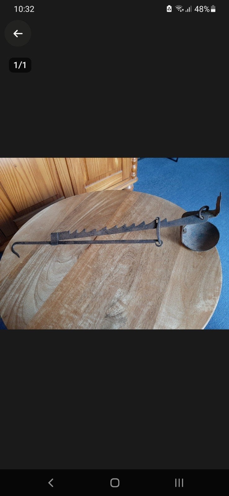 Antieke haardketelhouder / pottenhanger, Ophalen