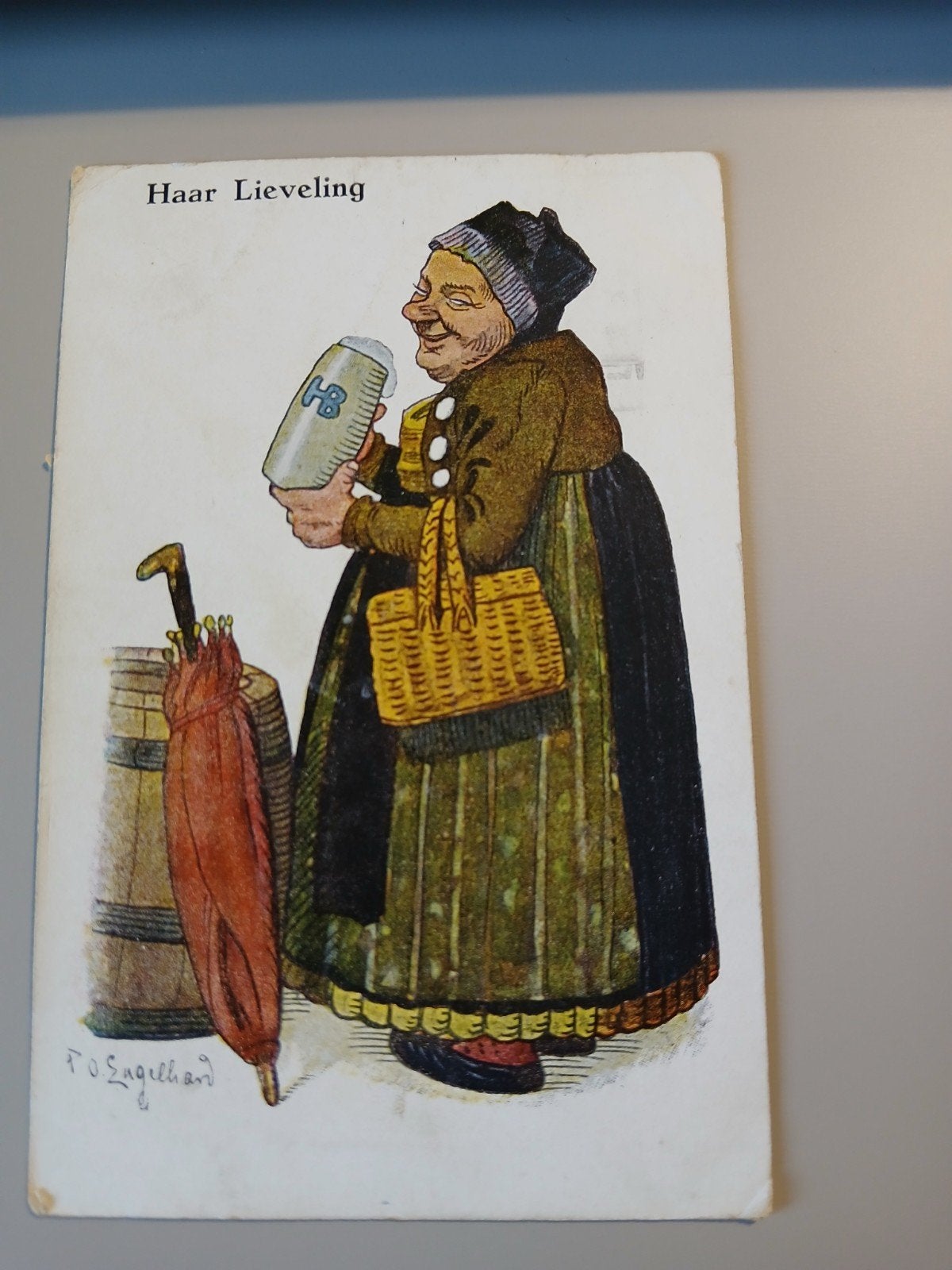 Ansichtkaart Haar Lieveling 1923, Verzenden, 1920 tot 1940, Gelopen, Zuid-Holland