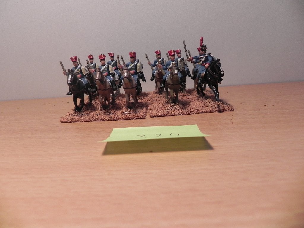 Slag bij Waterloo, hussars Frankrijk (324), Prince August, Ophalen of Verzenden, Nieuw, 1:35 tot 1:50, Figuur of Figuren