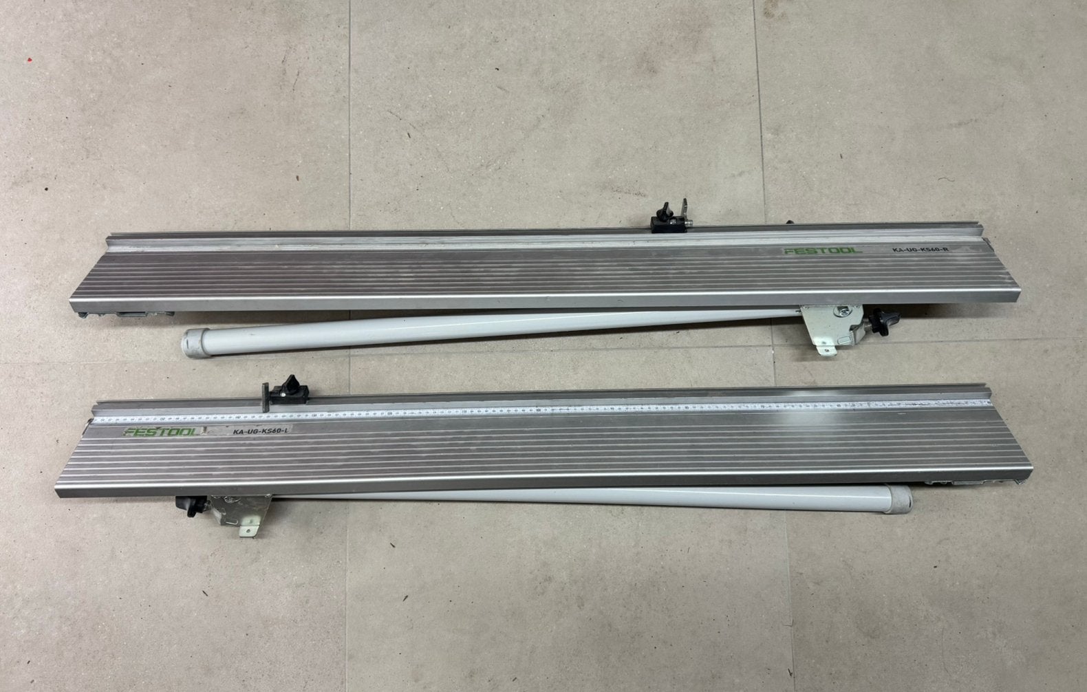 2 st Festool afkortaanslag L en R KA-UG-KS60 L & KA-UG-KS60R, Ophalen of Verzenden, Gebruikt