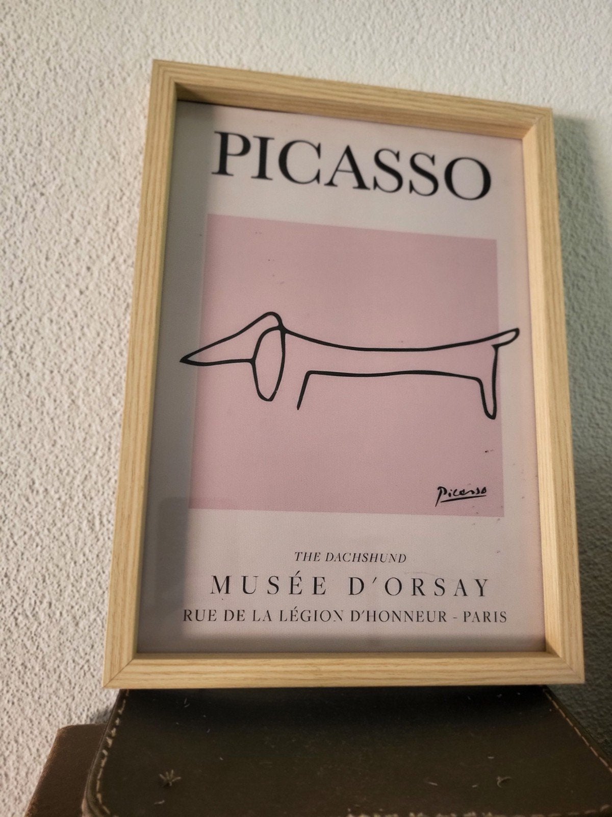 Picasso Teckel Poster in Houten Lijst - Musée d'Orsay, Met afbeelding, Beige, Zo goed als nieuw, Hout
