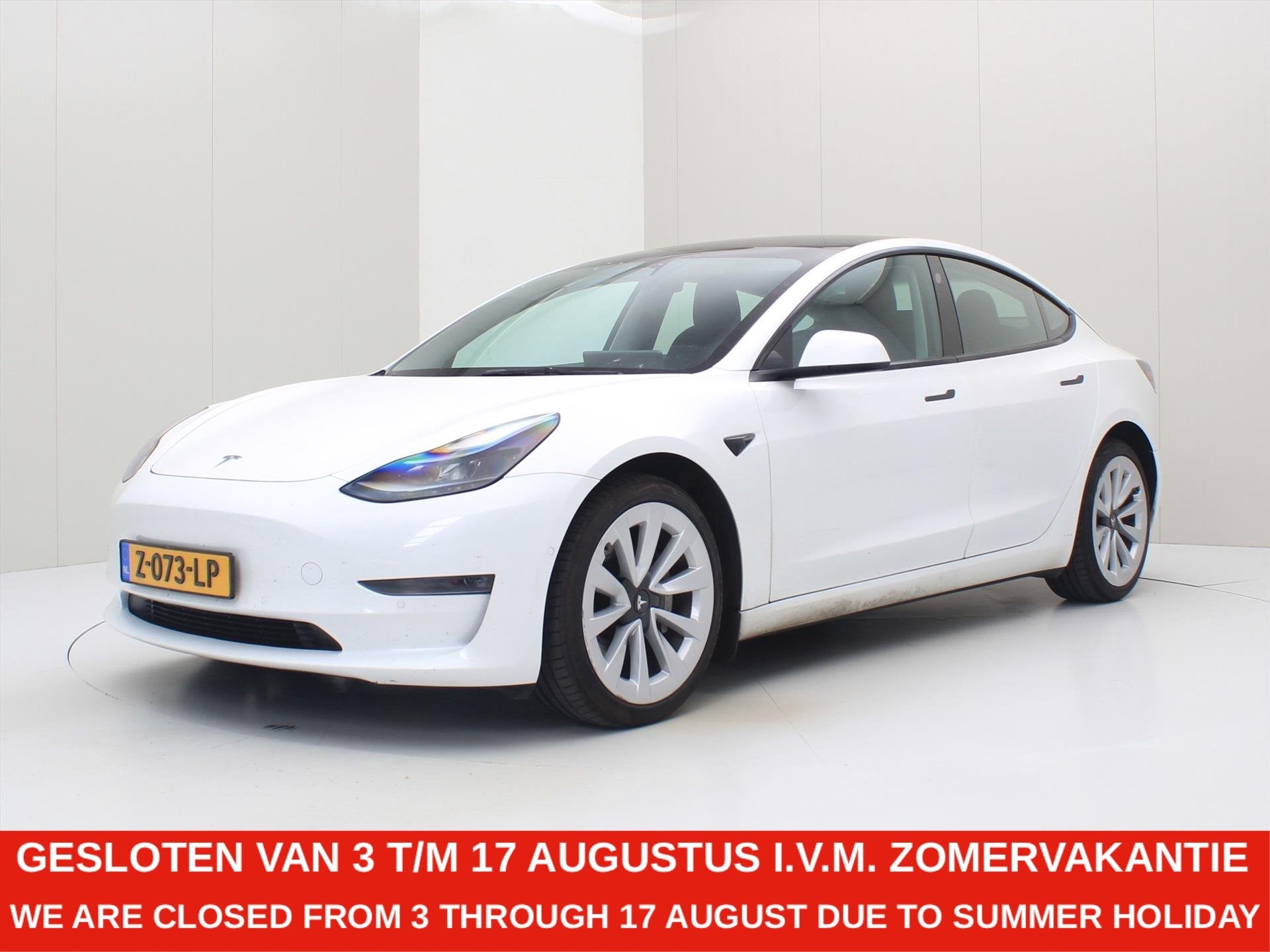 Tesla Model 3 Long-Range AWD 351pk 75 kWh 92.9% SoH FACELIFT, Auto's, Tesla, Automaat, Gebruikt, Zwart, Wit