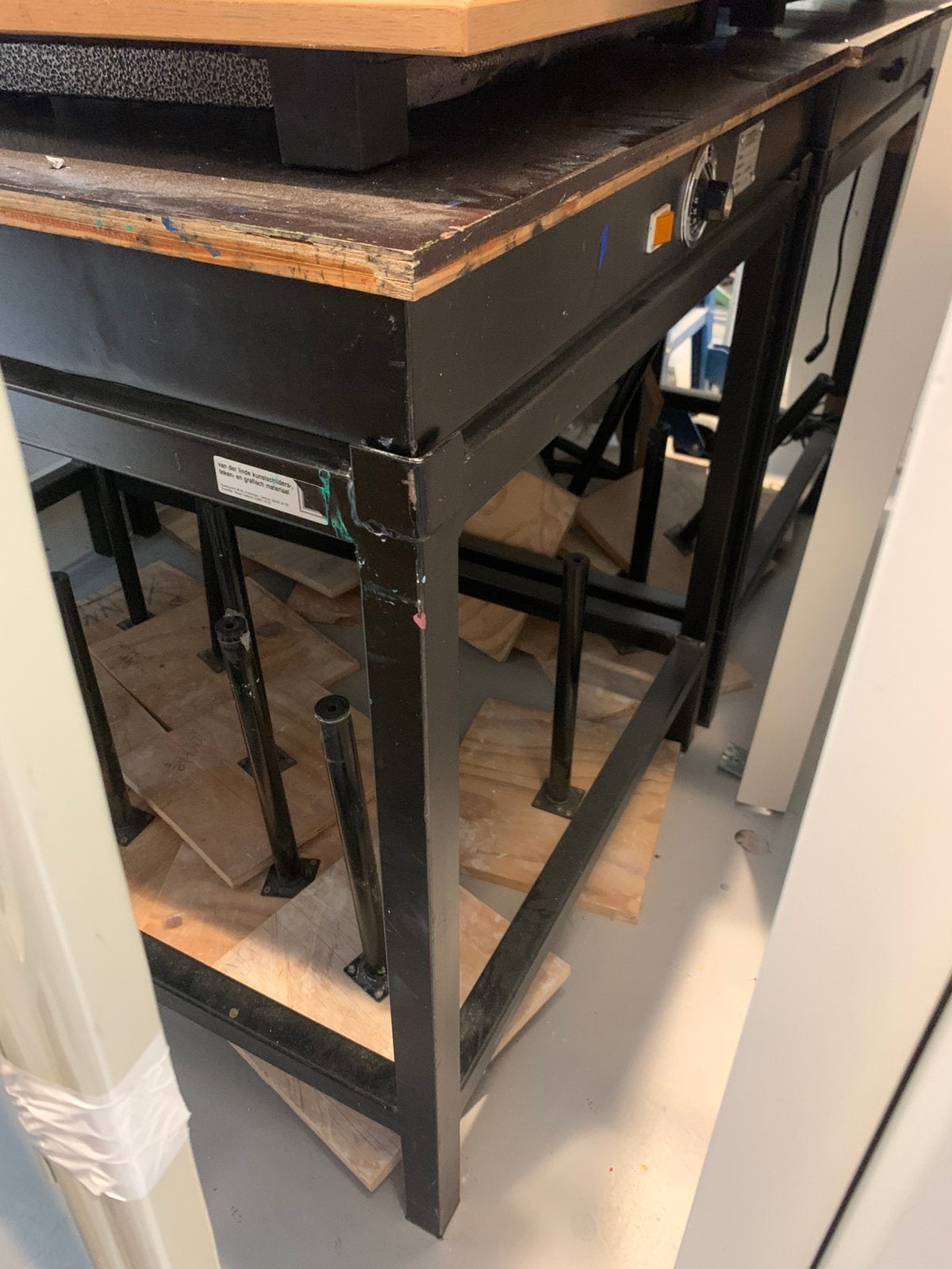 Warmtetafel Etsen, Ophalen, Gebruikt