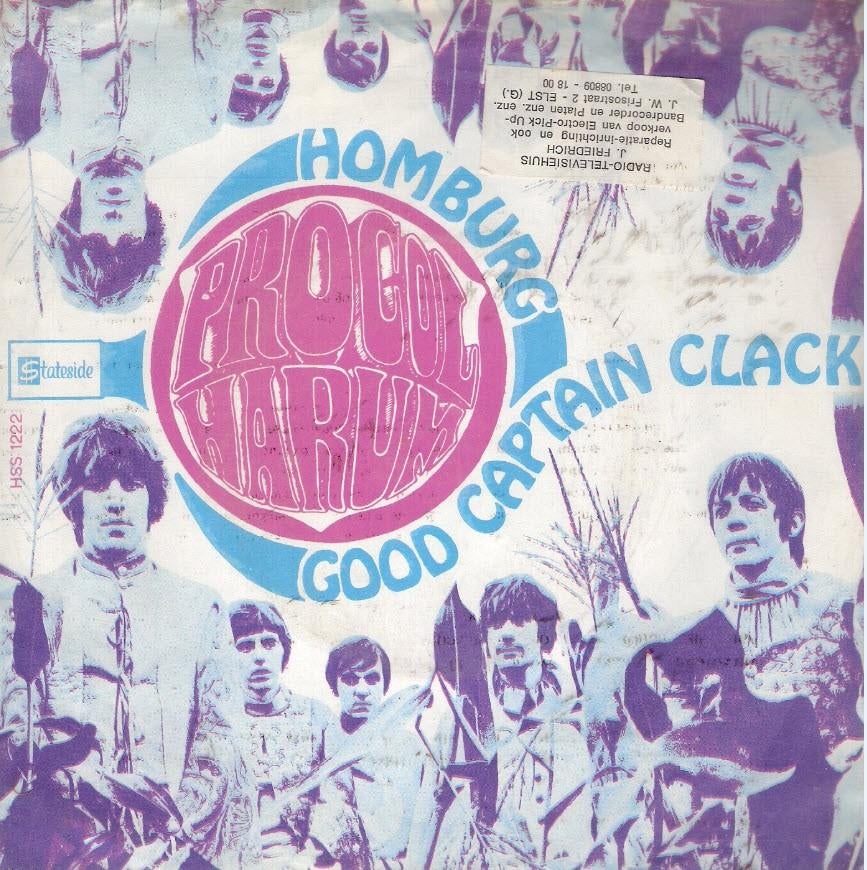 Procol Harum- Homburg -Good Captain Clack -1967 met fotohoes, Cd's en Dvd's, Vinyl Singles, Ophalen, Gebruikt, Pop