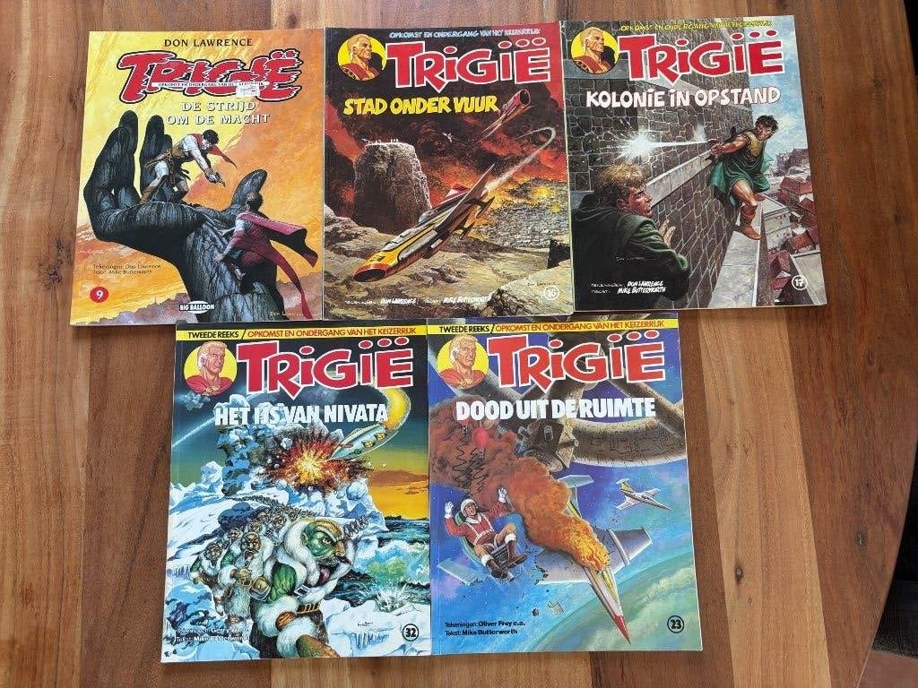 Strips, Gelezen, Verzenden, Don Lawrence, Mike Butterworth, Meerdere stripboeken