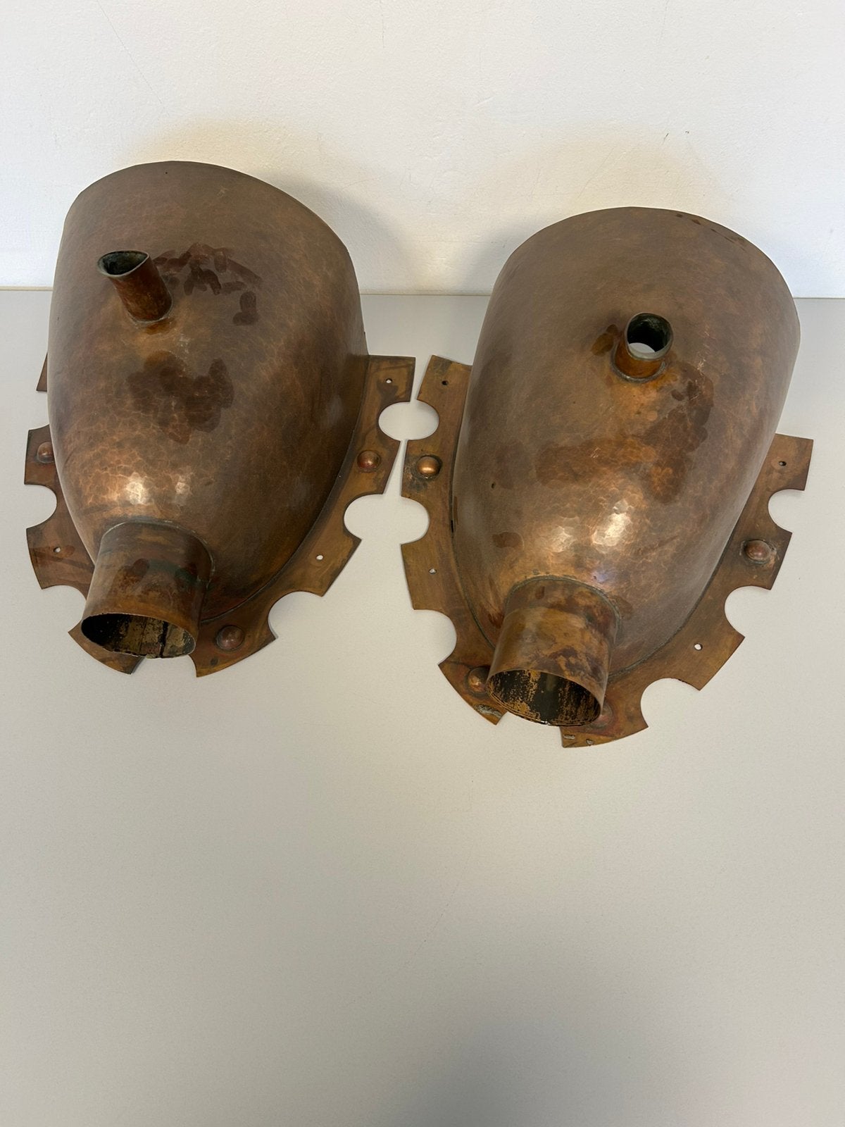 Te koop 2x Vergaarbak HWA groot koper 85mm zwaar koperen, Ophalen, Overige materialen, Overige typen, Zo goed als nieuw