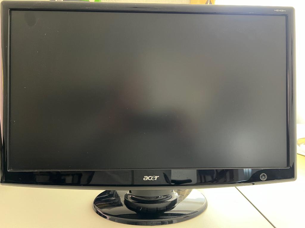 Acer LCD monitor H243H, Kantelbaar, LED, 60 Hz of minder, Ophalen