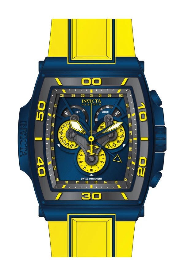 Invicta Reserve Herenhorloge - Zo goed als nieuw, Sieraden, Tassen en Uiterlijk, Horloges | Heren, Overige merken, Overige materialen