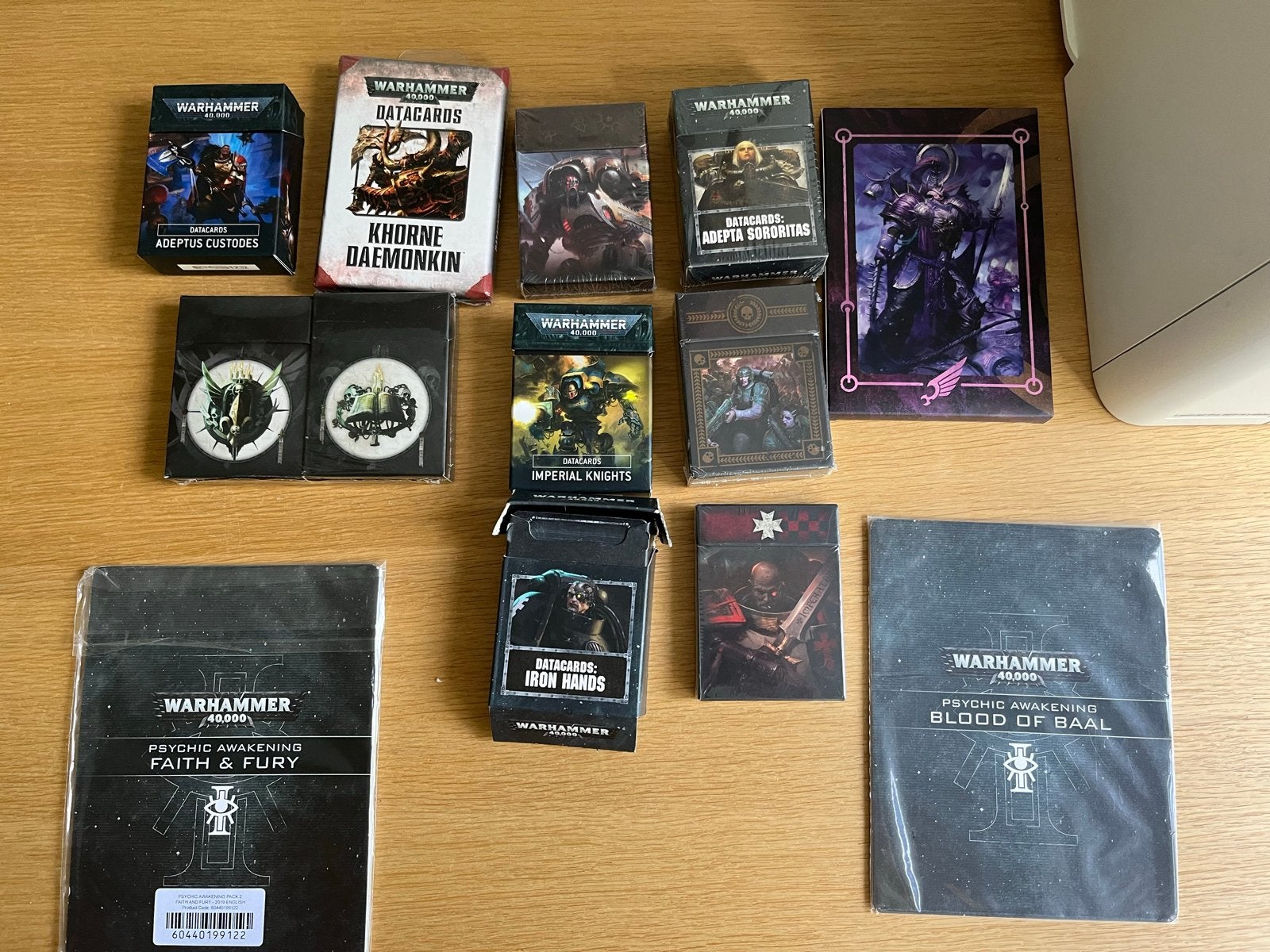 Warhammer 40K Datacards en Psychic Awakening Boeken, Hobby en Vrije tijd, Wargaming, Ophalen of Verzenden, Zo goed als nieuw, Warhammer 40000