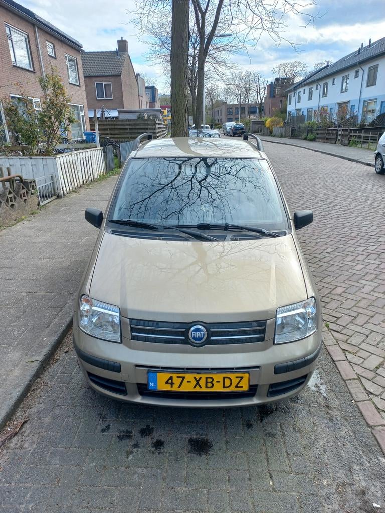 Fiat Panda 1.2 44KW 60PK 2007 Grijs, Auto's, Voorwielaandrijving, Stof, Origineel Nederlands, Handgeschakeld