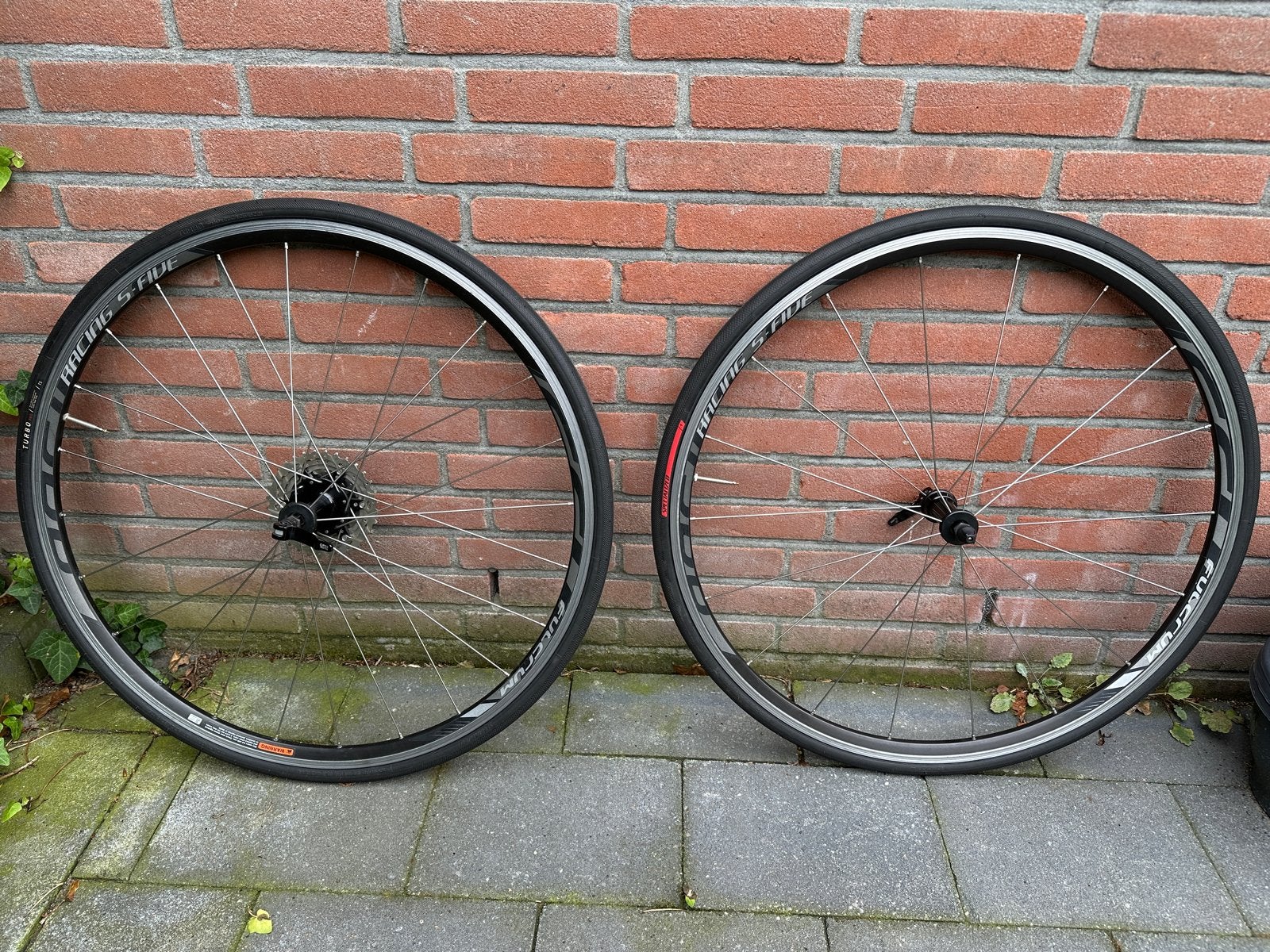 Fulcrum Racing 5 Five racefiets wielen met banden, Fietsen en Brommers, Gebruikt, Aluminium, Racefiets, Ophalen