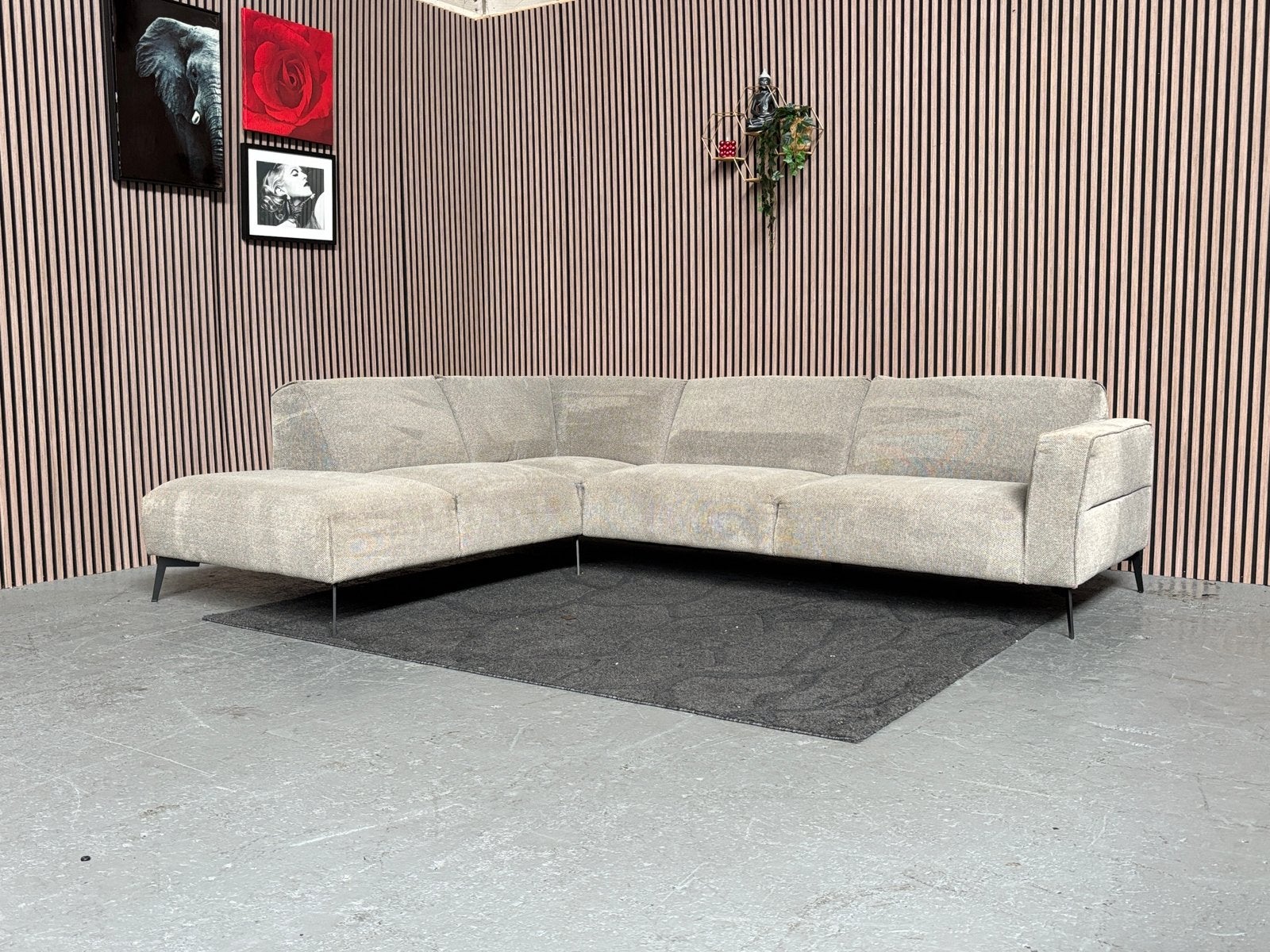 GRATIS LEVERING Prominent T-507 Hoekbank 285x220 GEREINIGD, 250 tot 300 cm, Hoekbank, Ophalen of Verzenden, Zo goed als nieuw